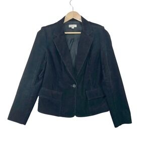 Calvin Klein Black Corduroy Blazer